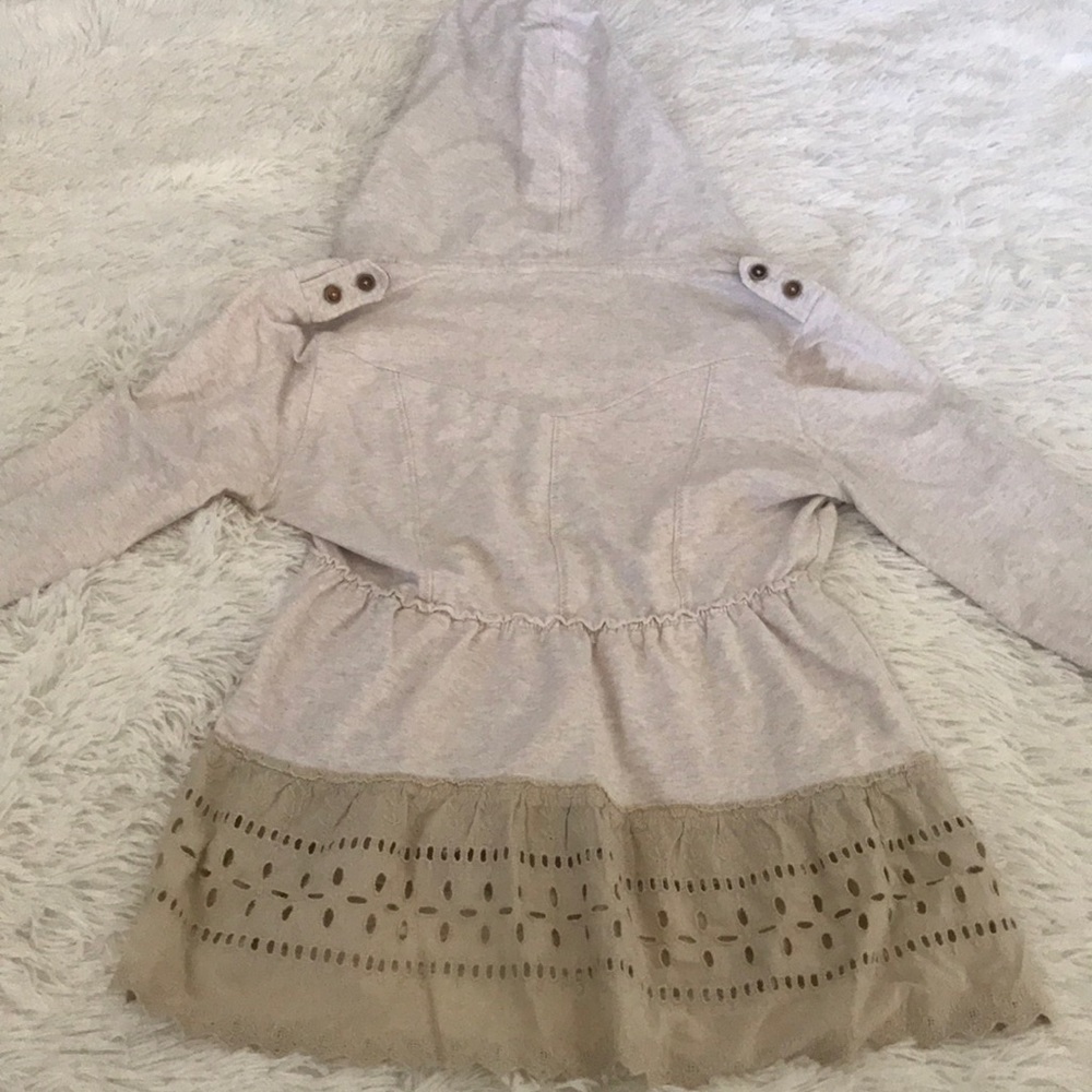 Free People Lace Cotton Top Hoodie - Picture 5 of 6